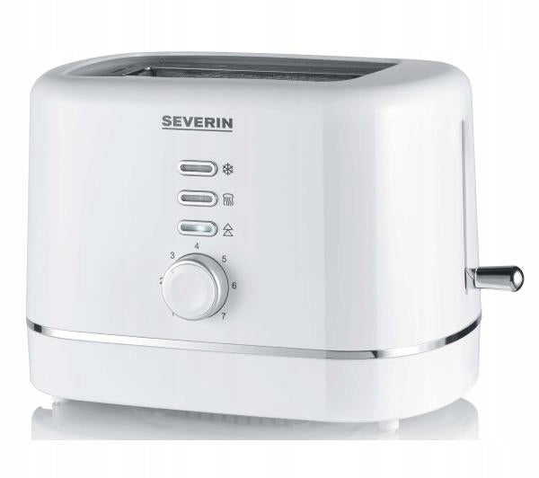 TOASTER 850W ROLL GRATE WHITE EVEN TOASTING SEVERIN AT4324 Manufacturer code AT 4324
