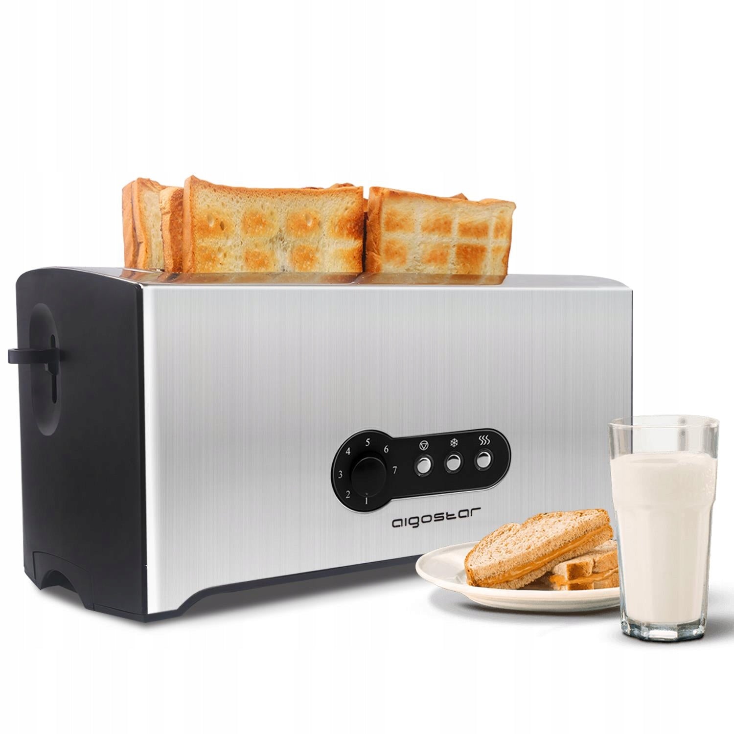 TOASTER ADJUSTABLE Aigostar Sunshine silver/grey 1600 W #922 Power rating 1600 W