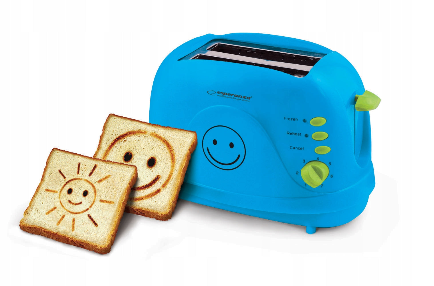 TOASTER ESPERANZA FOR CHILDREN BLUE Power rating 750 W