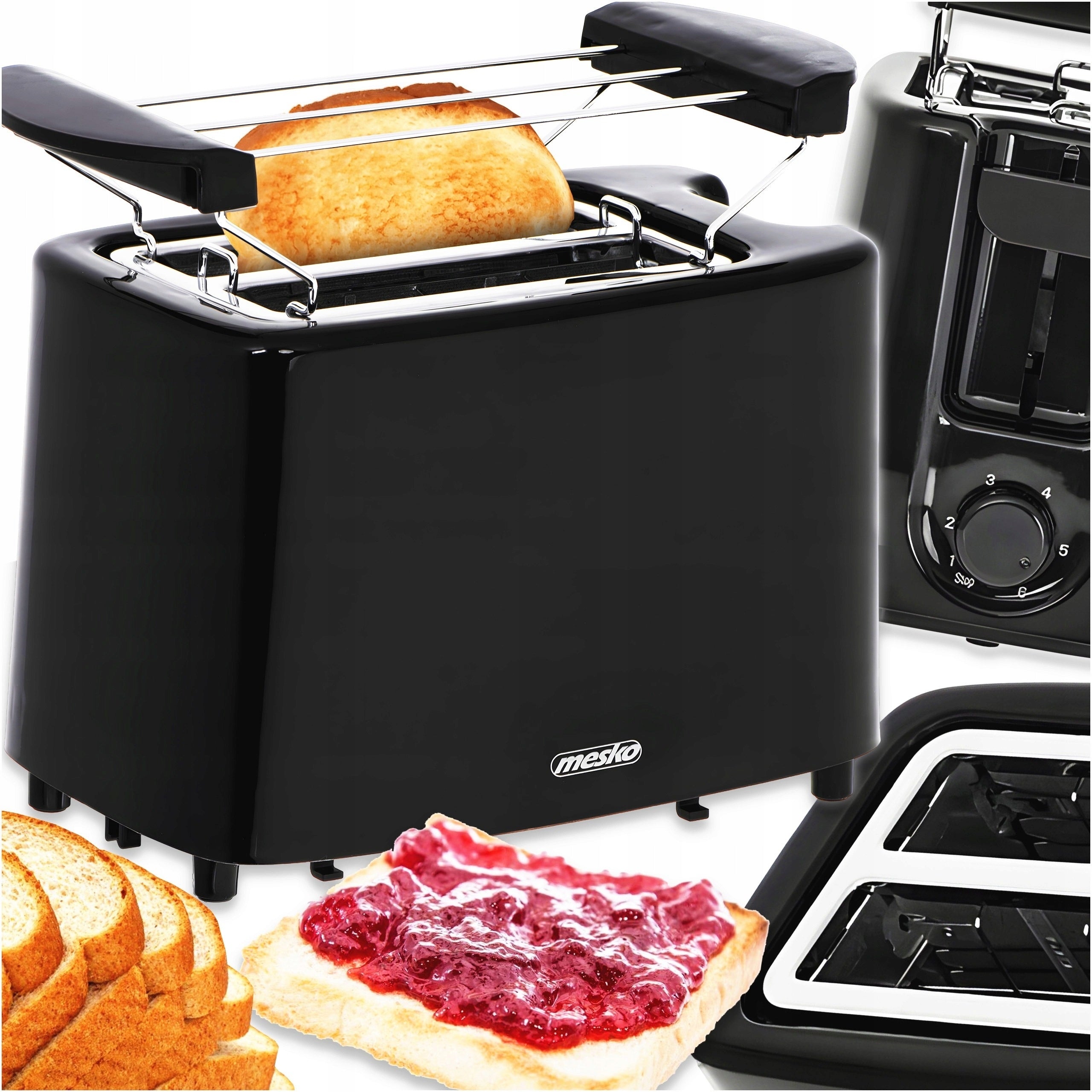 TOASTER FOR 2 SLICES 900W PROFESSIONAL WITH 6 DEGREE POWER ADJUSTMENT