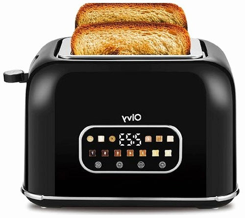 TOASTER FOR 2 SLICES LCD TIMER FOR BREAD THICK BAGELS GIFT FOR HOME