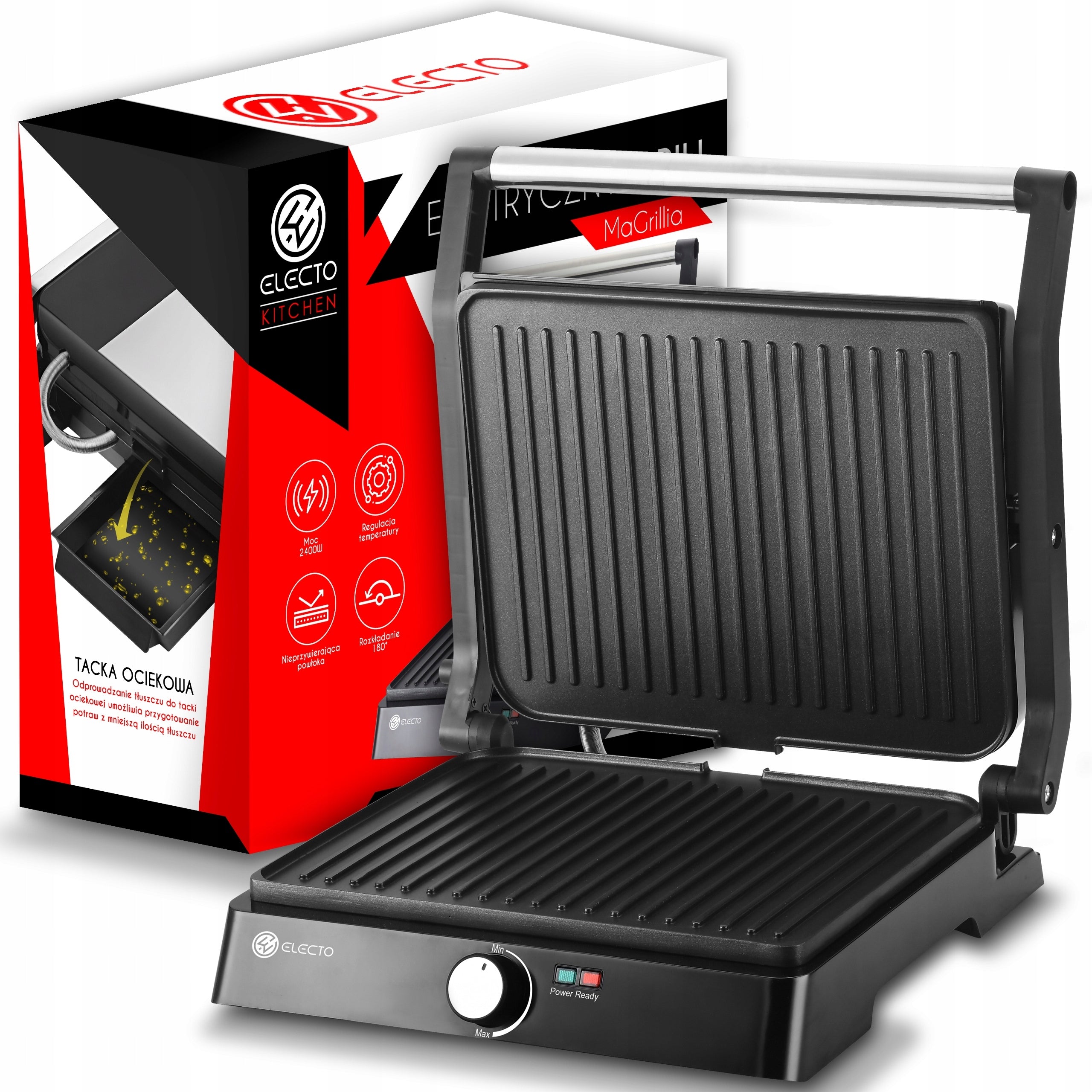 TOASTER GRILL TOASTER 3IN1 ELECTRIC FOLDING STRONG 2400W HIGH QUALITY