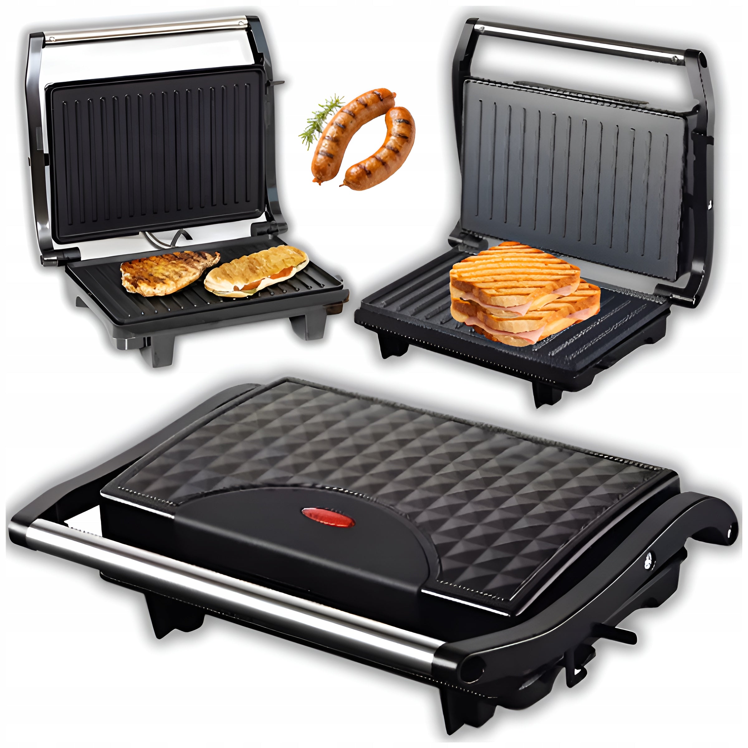 TOASTER OVEN GRILL FOR PANINI SANDWICHES ELECTRIC FOLDING STRONG