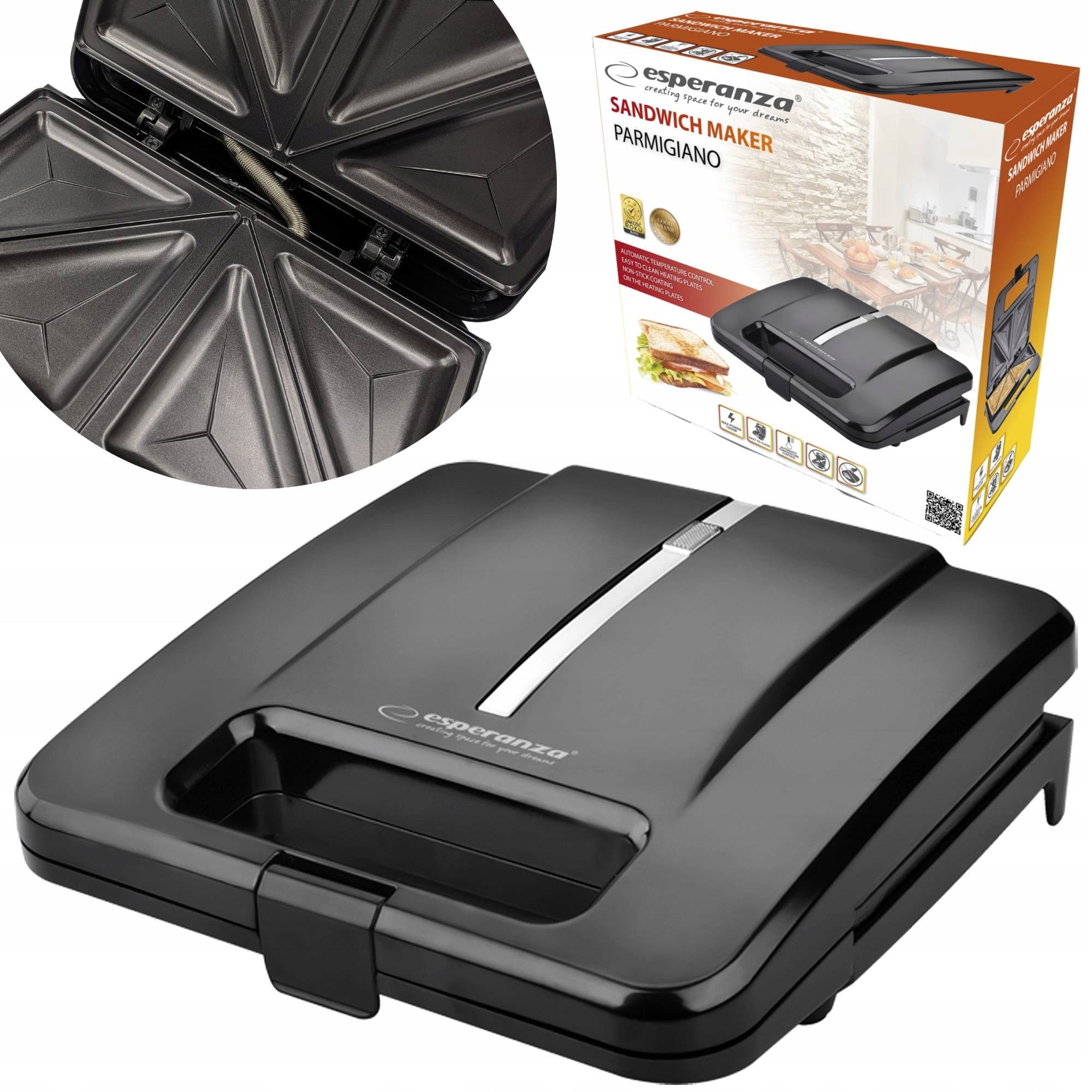 TOASTER SANDWICH 1000W Model 1000W-Parmigiano-2024