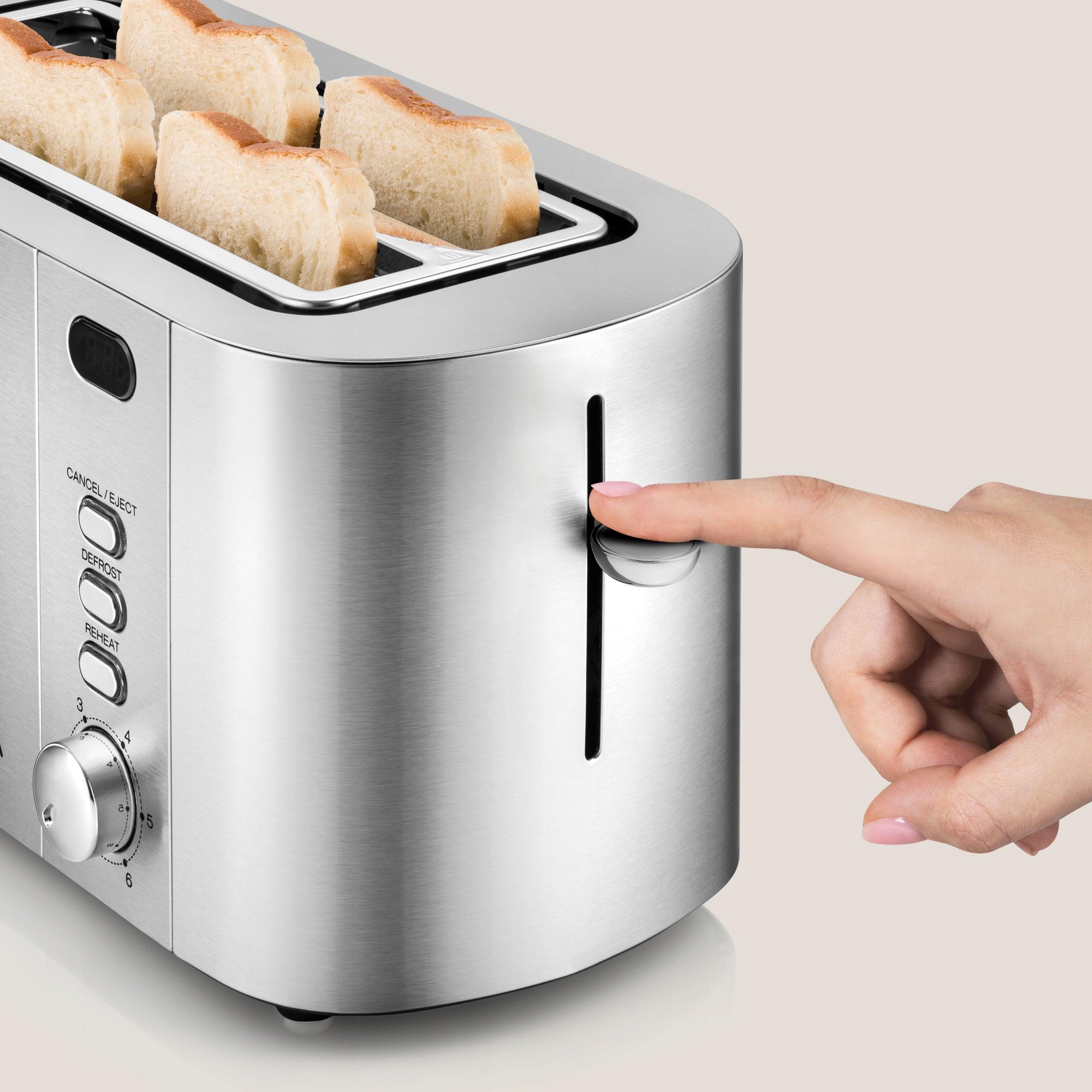 TOASTER SANDWICH TOASTER 4 TOAST SLICES 1500W CROUTONS DEFROSTING EAN (GTIN) 5903771721660