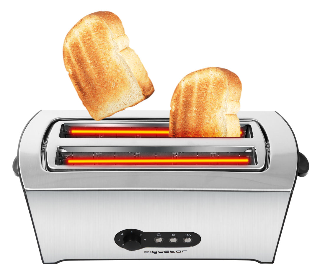 TOASTER SANDWICH TOASTER 7 LEVELS 900W 2 SLICES SILVER AIGOSTAR STRONG