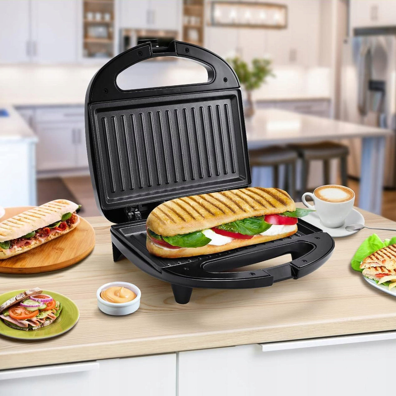 TOASTER SANDWICH TOASTER GRILL NON-STICK COATING Brand LTC