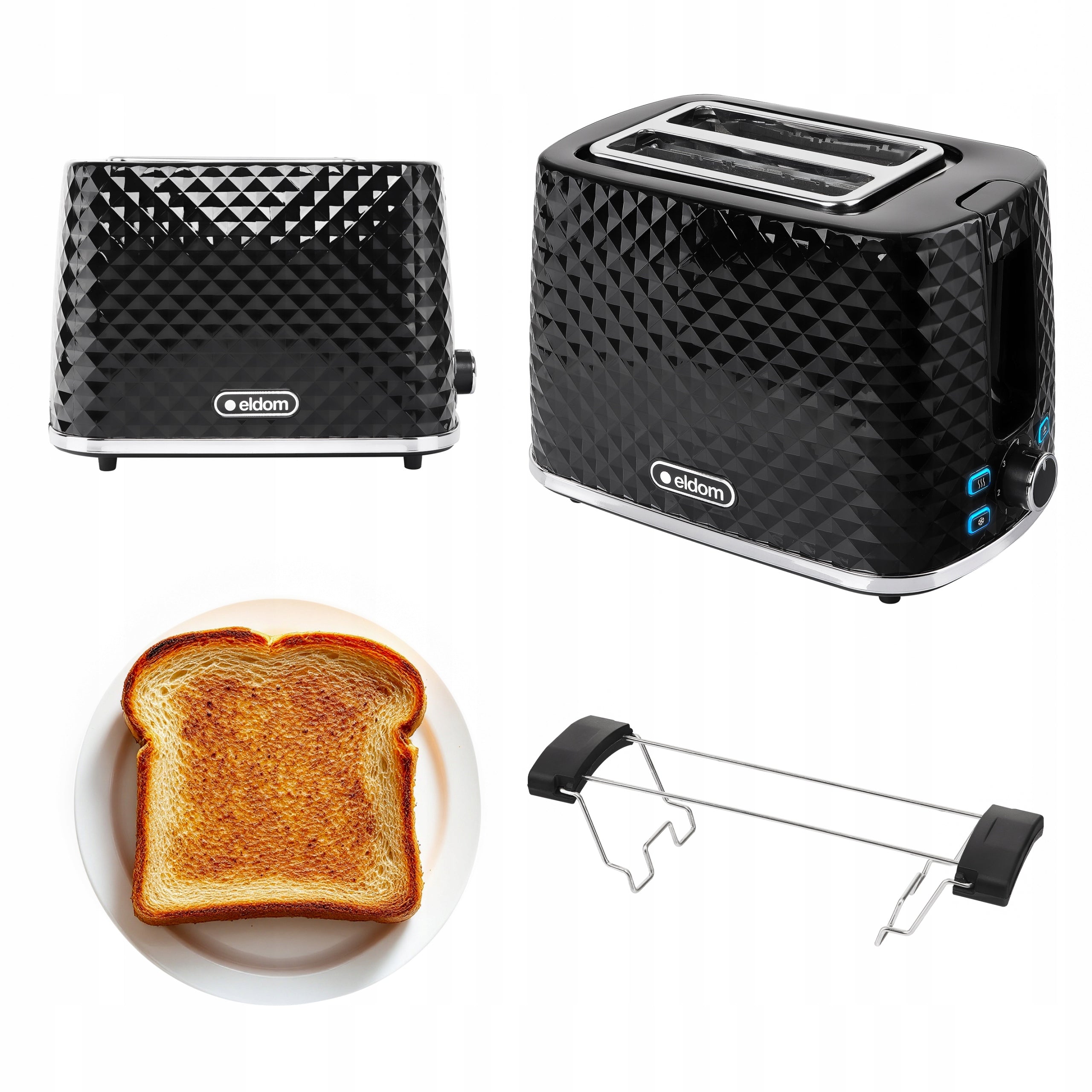 TOASTER TO280C STRONG 7 LEVELS OF TOASTING POWER 930W