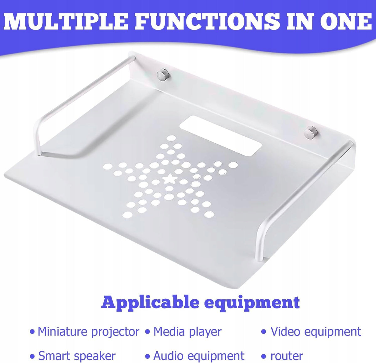 TOATELU Router Wall Mount Aluminum Ventilated 20x16cm Silver Manufacturer code B0CXQ3CWGJ