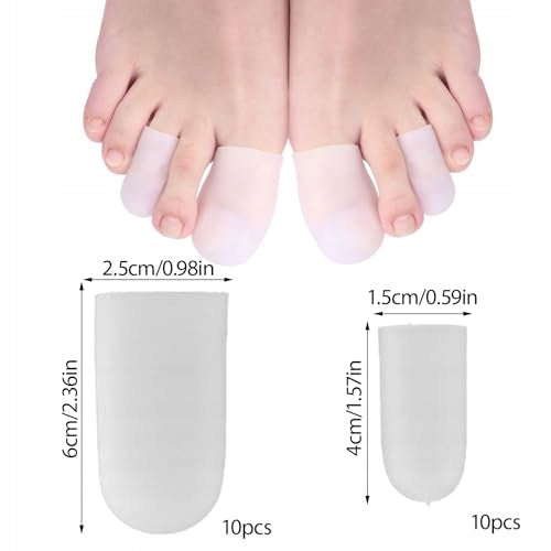 TOE PROTECTORS ARE AN ESSENTIAL SOLUTION FOR FOOT CARE. Color multicolor