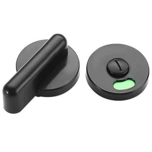 TOILET DOOR HANDLE BLACK UNIVERSAL INDICATOR RED GREEN for home Brand no brand
