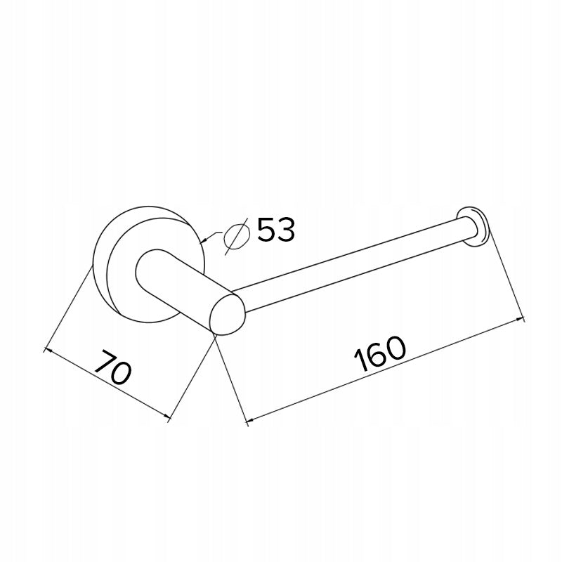 TOILET PAPER HANGER HOLDER METAL ADAM-GL-BR GOLD BRUSHED Line ADAM