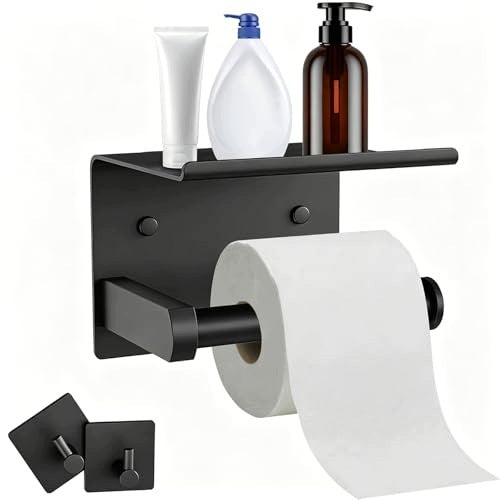 TOILET PAPER HOLDER 2IN1 PHONE SHELF SELF-ADHESIVE WALL Brand no brand