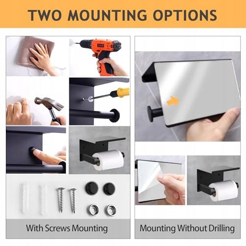 TOILET PAPER HOLDER 2IN1 PHONE SHELF SELF-ADHESIVE WALL Manufacturer code SWC5908151057834
