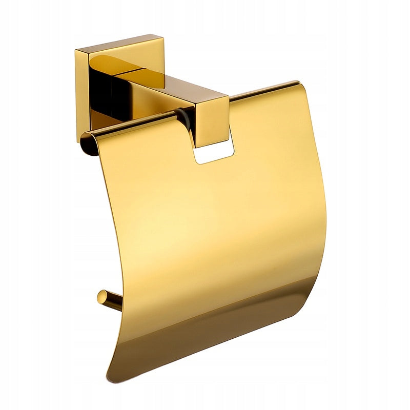 TOILET PAPER HOLDER HANGER METAL WALL HANGER BRUNO-GL GOLD