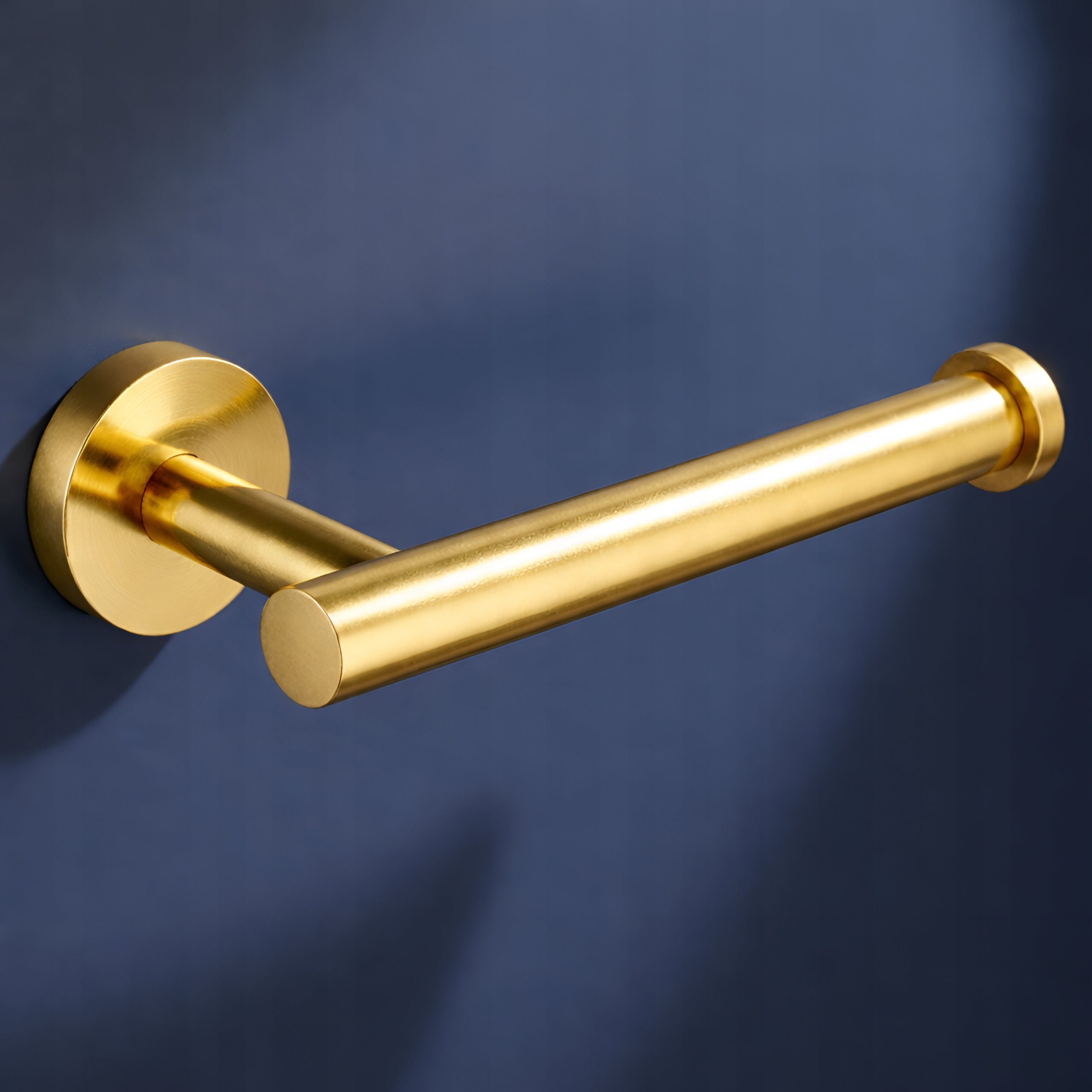 TOILET PAPER HOLDER METAL BATHROOM DELVANT ESVAN GOLD GLOSS Packaging status original