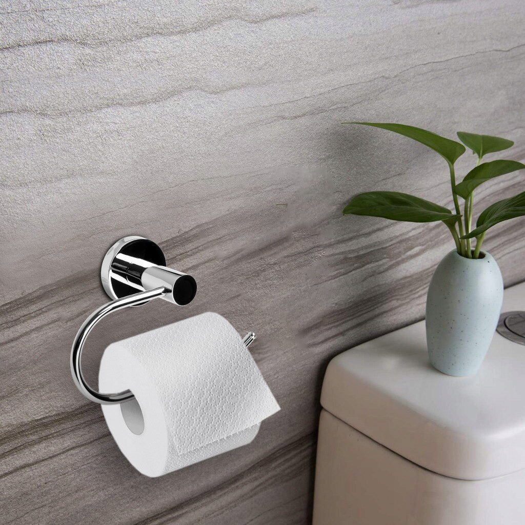 TOILET PAPER HOLDER SILVER CHROME WALL SCREWED ON PINS EAN (GTIN) 0678021594695