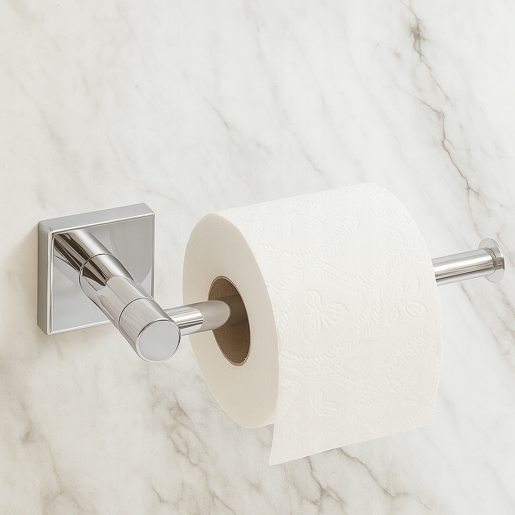 TOILET PAPER HOLDER SILVER METAL BATHROOM HOOK ESTIVA ORO CHROME Manufacturer code AKC025
