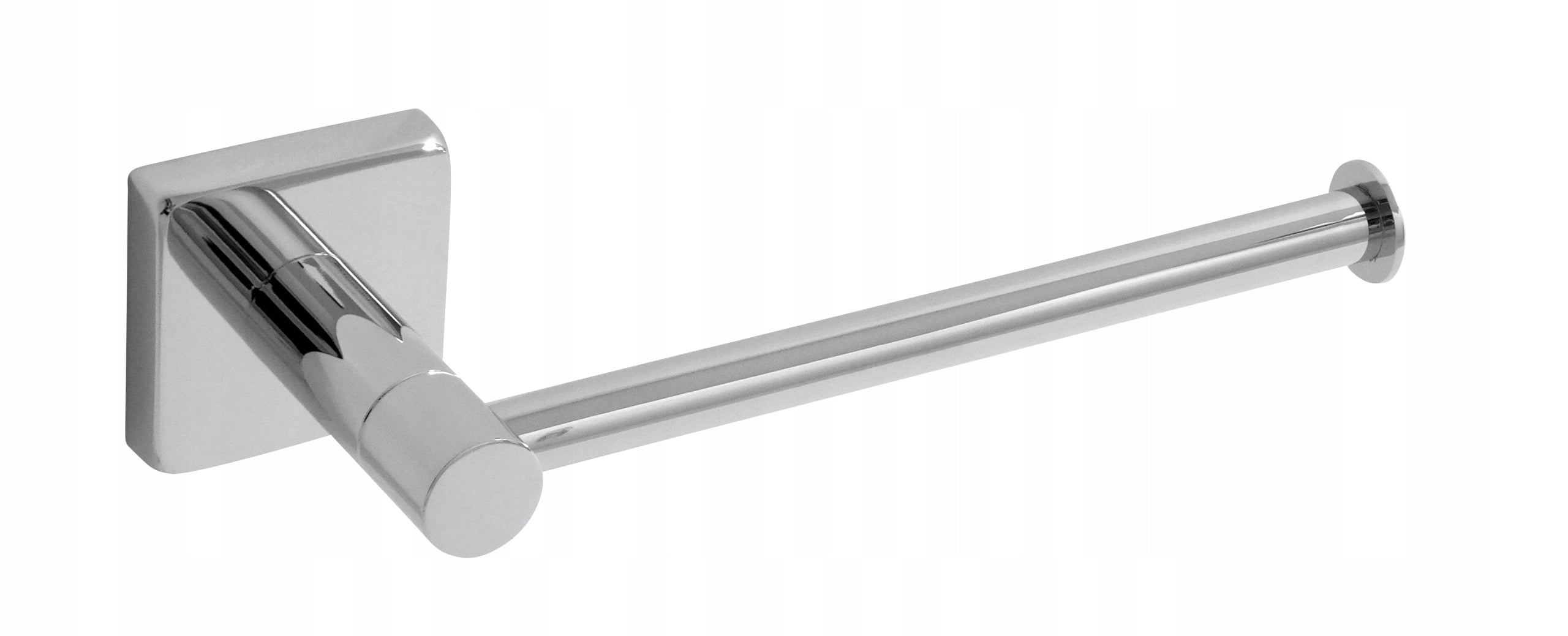 TOILET PAPER HOLDER SILVER METAL BATHROOM HOOK ESTIVA ORO CHROME