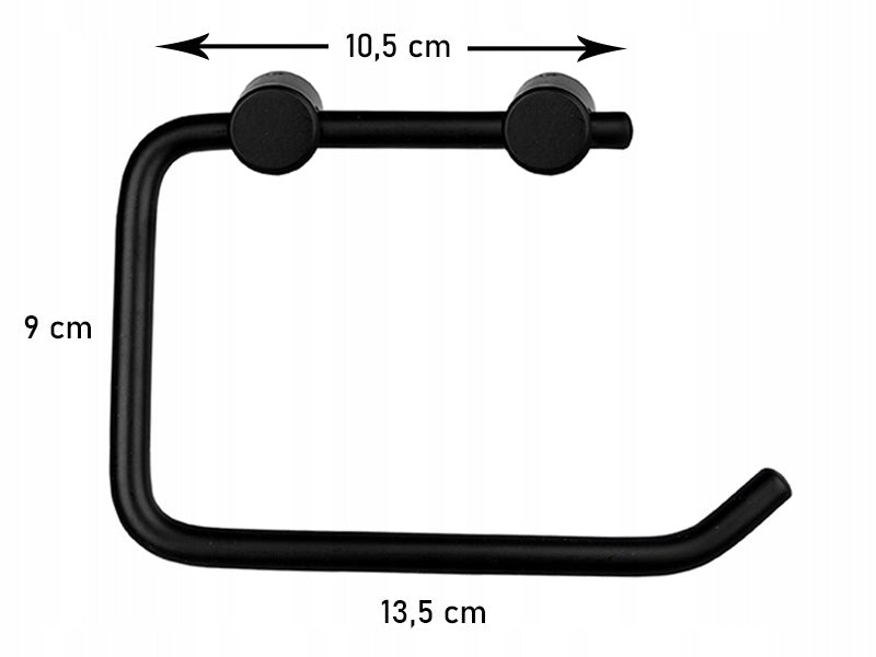 TOILET PAPER HOLDER WALL HANGER, BLACK Manufacturer code BB-1724