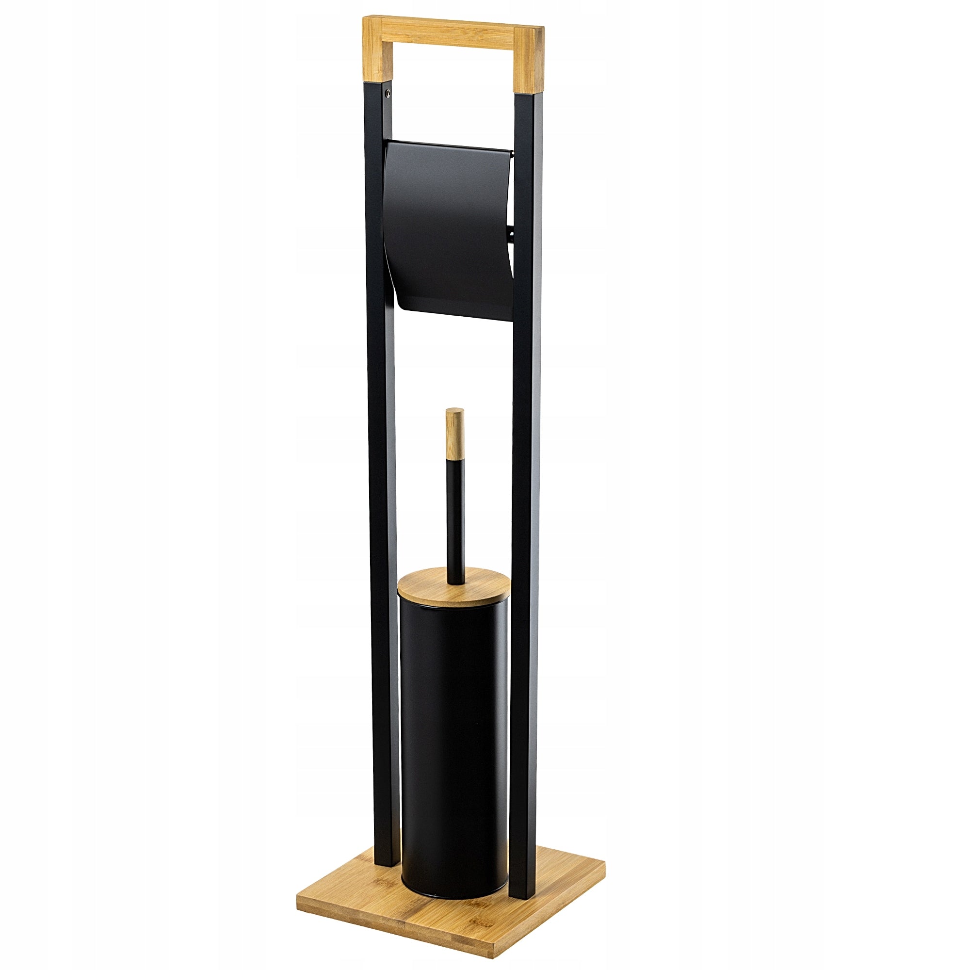 TOILET PAPER STAND BLACK HOLDER HANGER TOILET BRUSH 2in1 LOFT Packaging status original