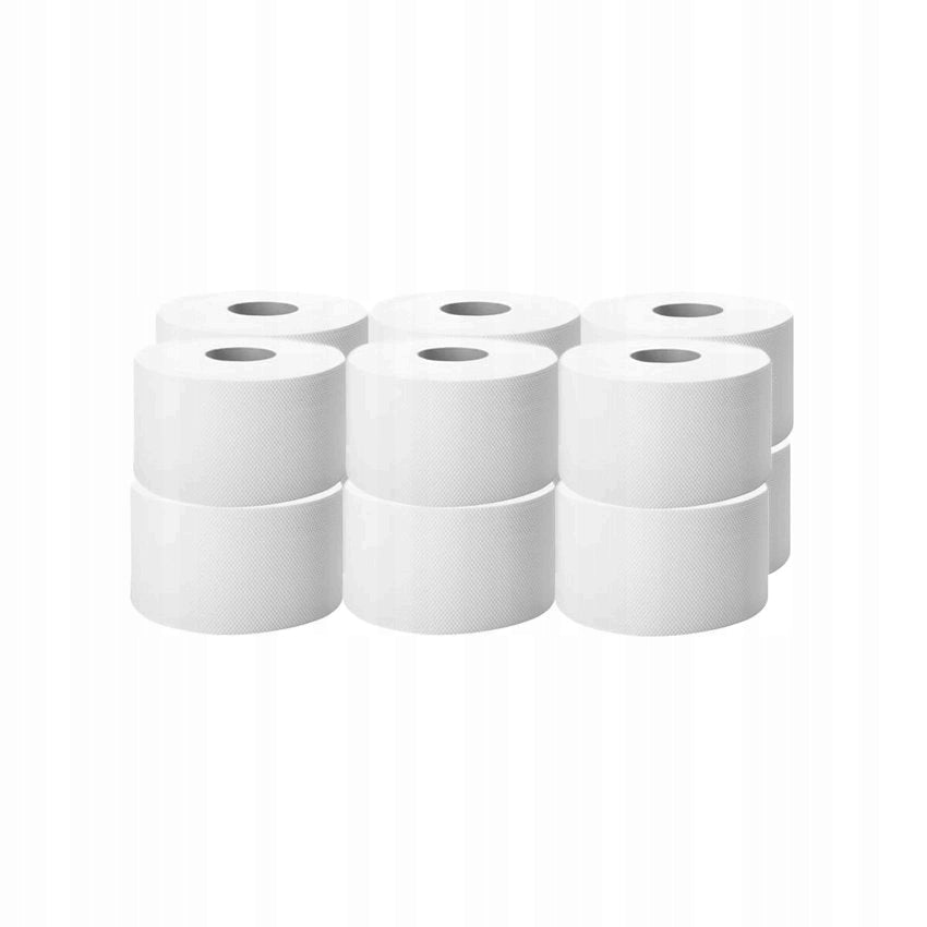 TOILET PAPER WHITE JUMBO CELLULOSE 100m 2W 12pcs
