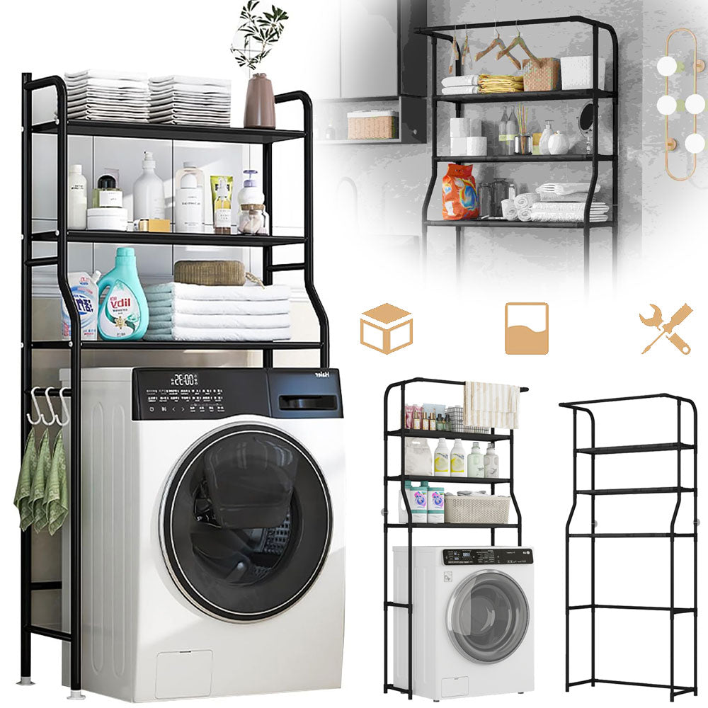 TOILET SHELF CABINET OVER TOILET RACK OVER WASHING MACHINE FOR BATHROOM 158 CM