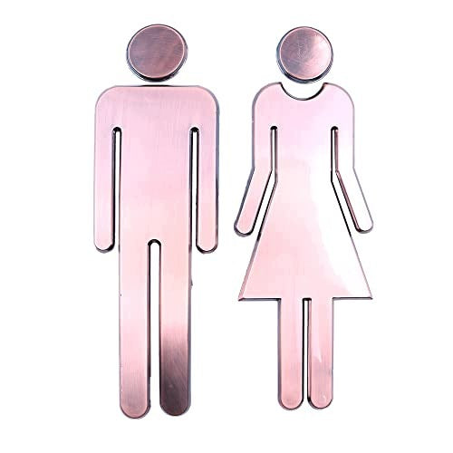 TOILET SIGNS SELF-ADHESIVE WOMEN'S ABS HOTEL SHOP 2 PCS Brand no brand