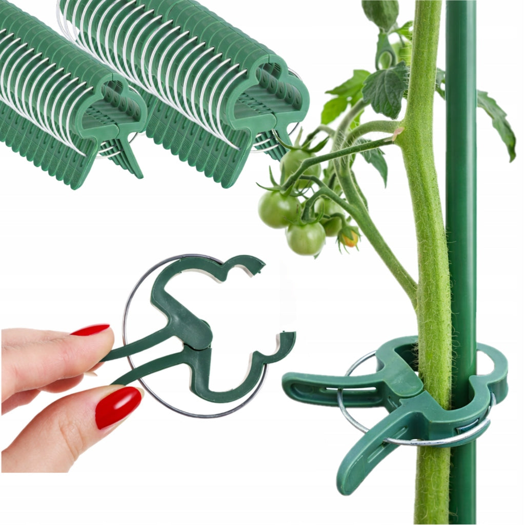 TOMATO CLIPS 120 PIECES CLASPS HANDLE BEAN STEM CLIP SHOOTS