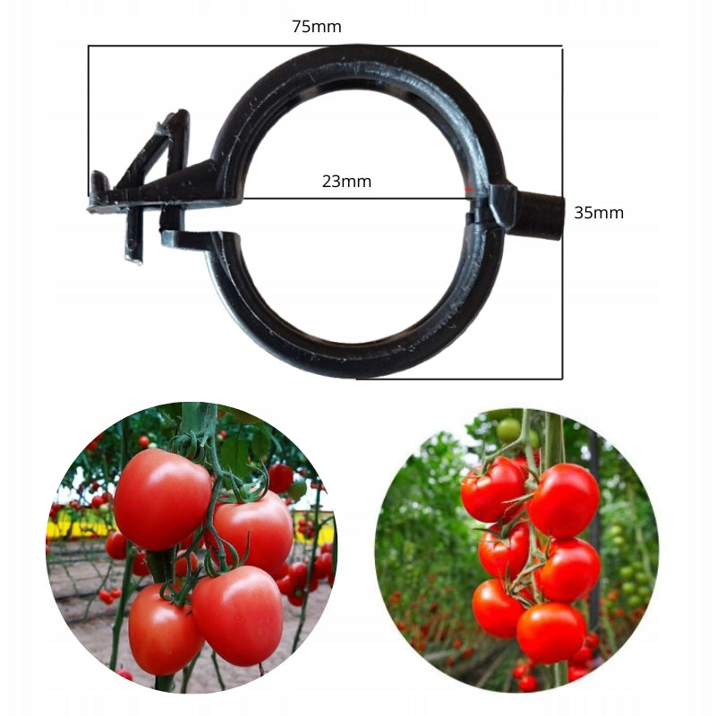 TOMATO CLIPS Plant Fasteners FASTENINGS 1000 PCS MANUFACTURER WHOLESALE Manufacturer code zapinki-czarne-1000szt