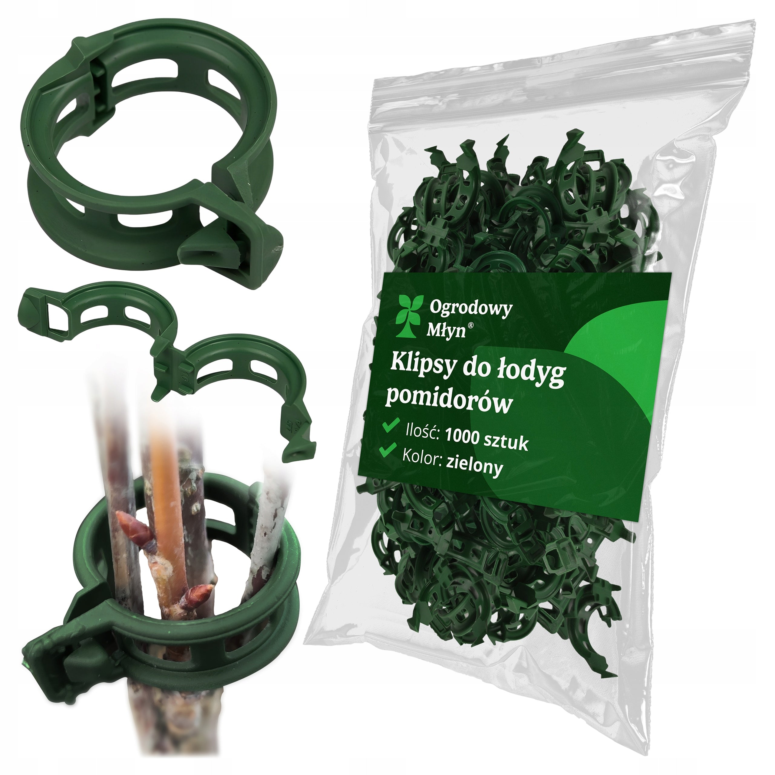 TOMATO Clips BEAN Clips Stem Clips Holder STRONG 1000 pcs