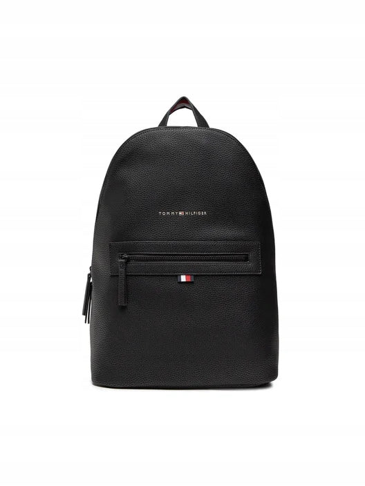 TOMMY HILFIGER MEN'S BACKPACK BRAND NAME LOGO BLACK ZIPPER Brand Tommy Hilfiger