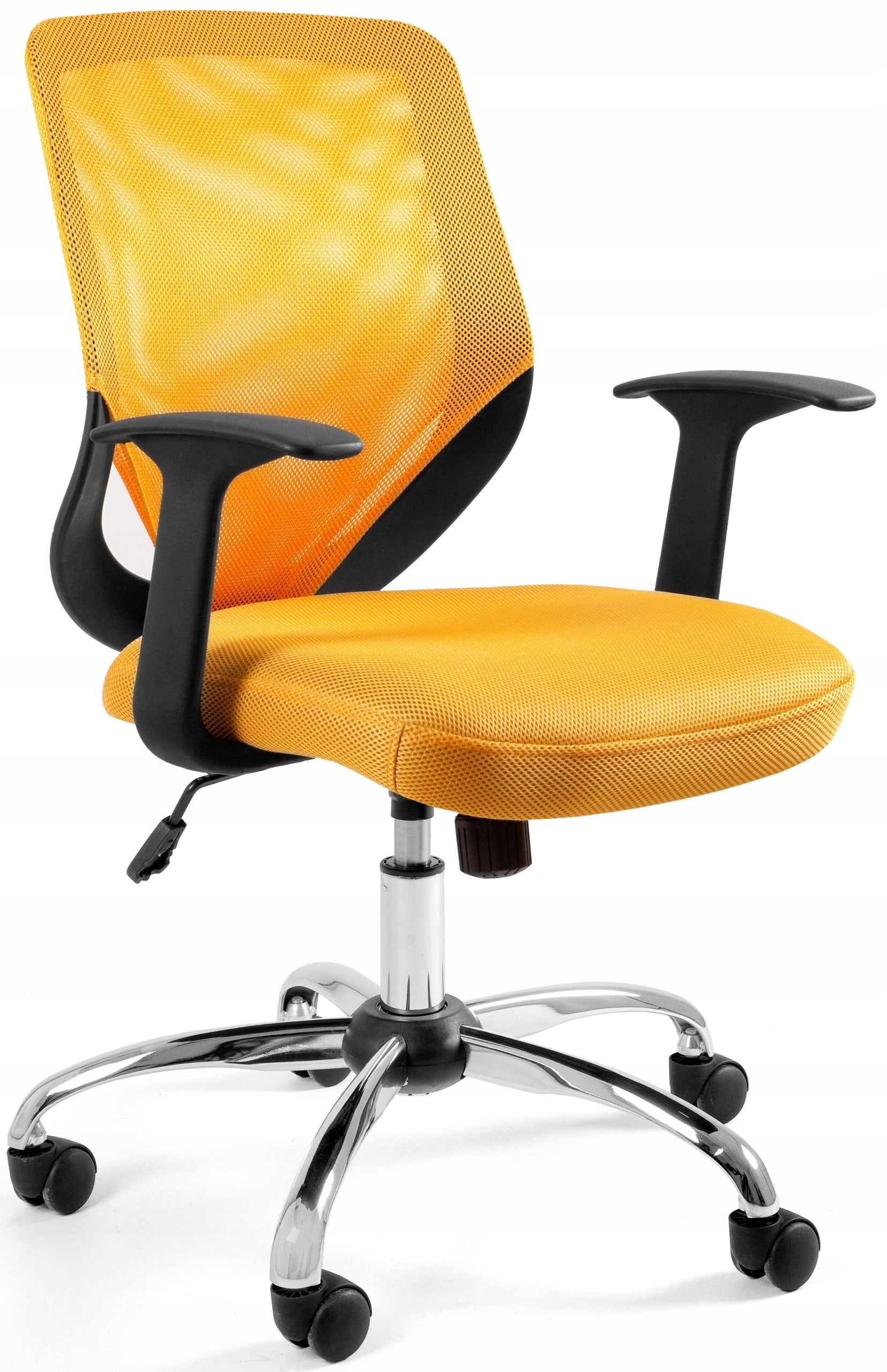 TOMMY Yellow Swivel Chair Mesh Fabric Desk Chair Brand no brand