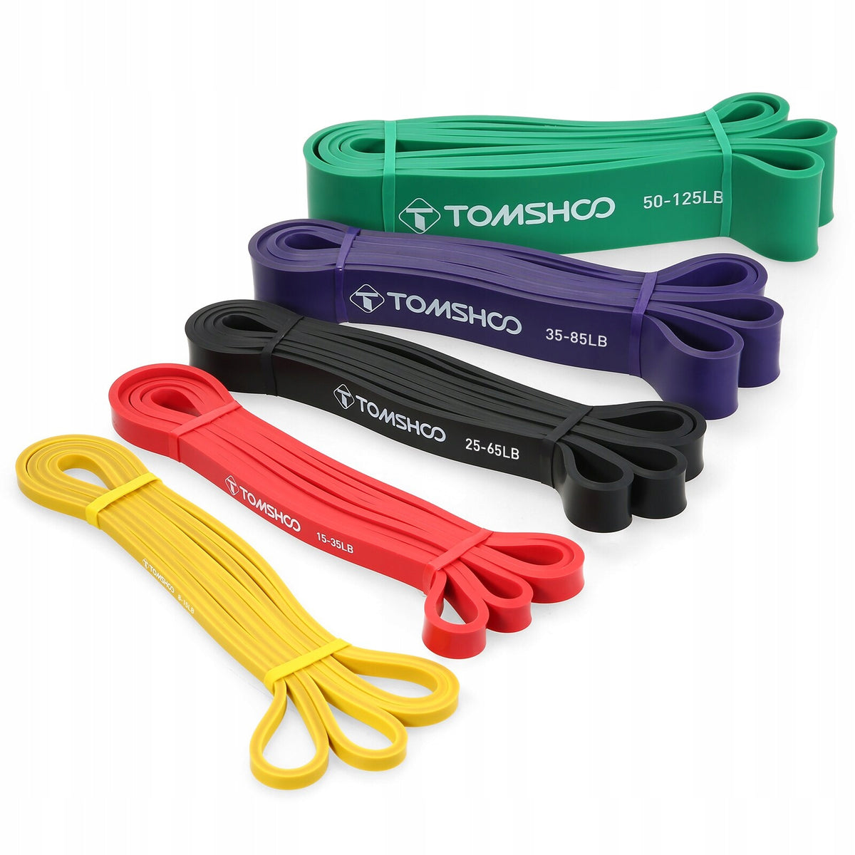 TOMSHOO EXERCISE RESISTANCE RUBBER SET - 5 pcs