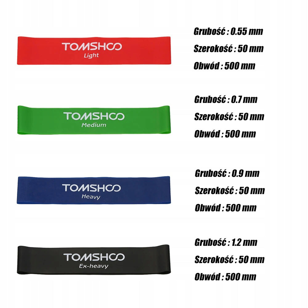TOMSHOO RESISTANCE BAND SET - 4 pcs Brand no brand