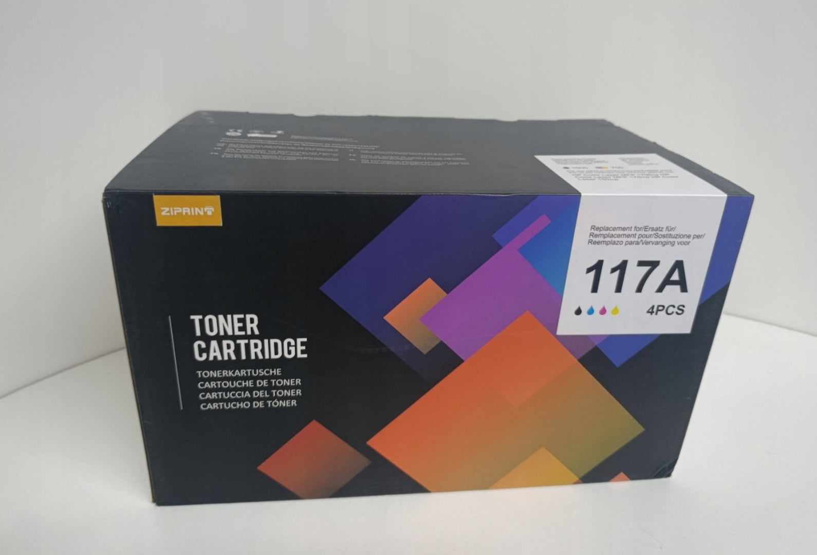 TONER 117A 4 pcs ZIPRINT CMYK – replacement W2073A,72A,71A,70A Packaging status original