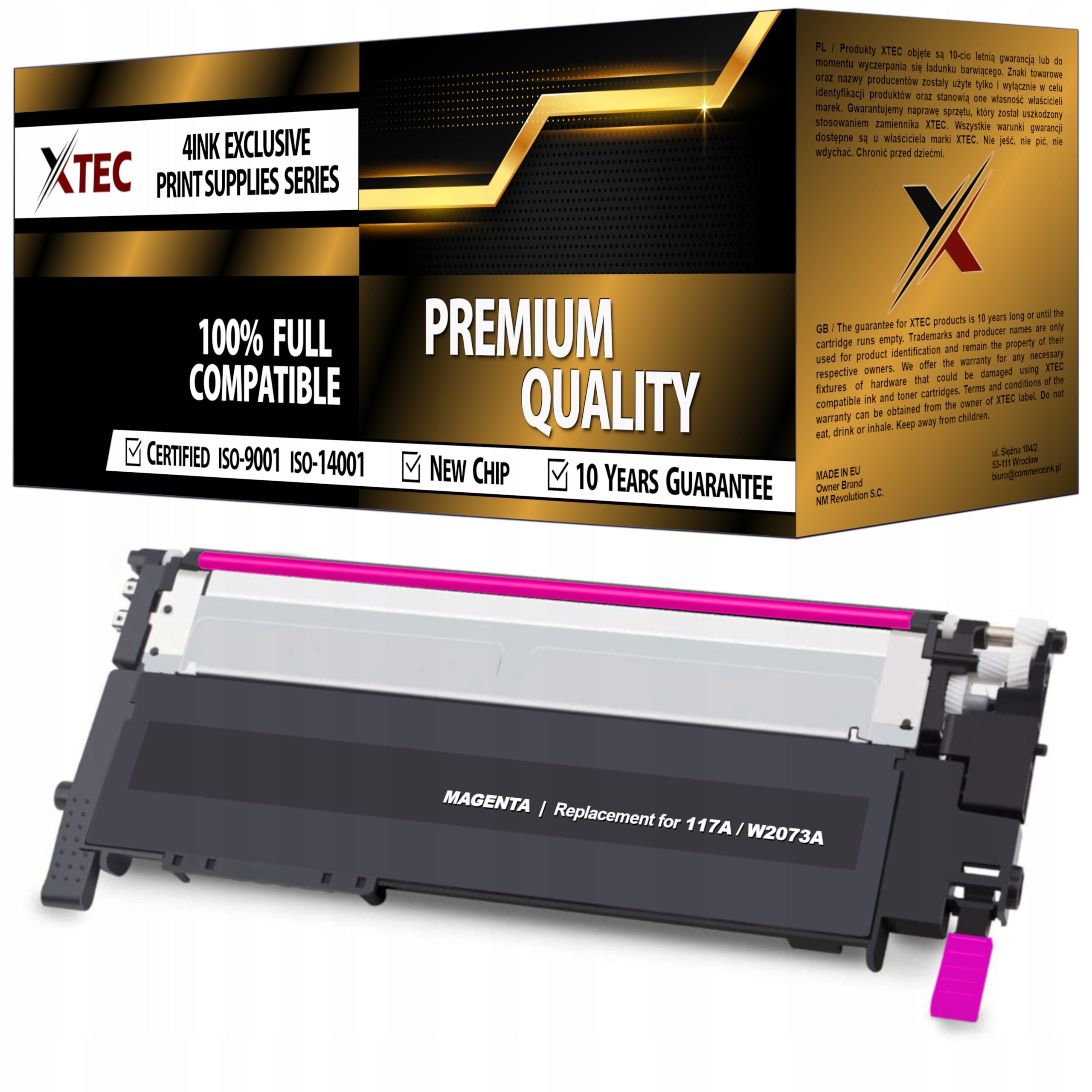TONER 117A FOR HP COLOR LASER 150a 150nw 178nw 179fnw PRINTER WITH CHIP