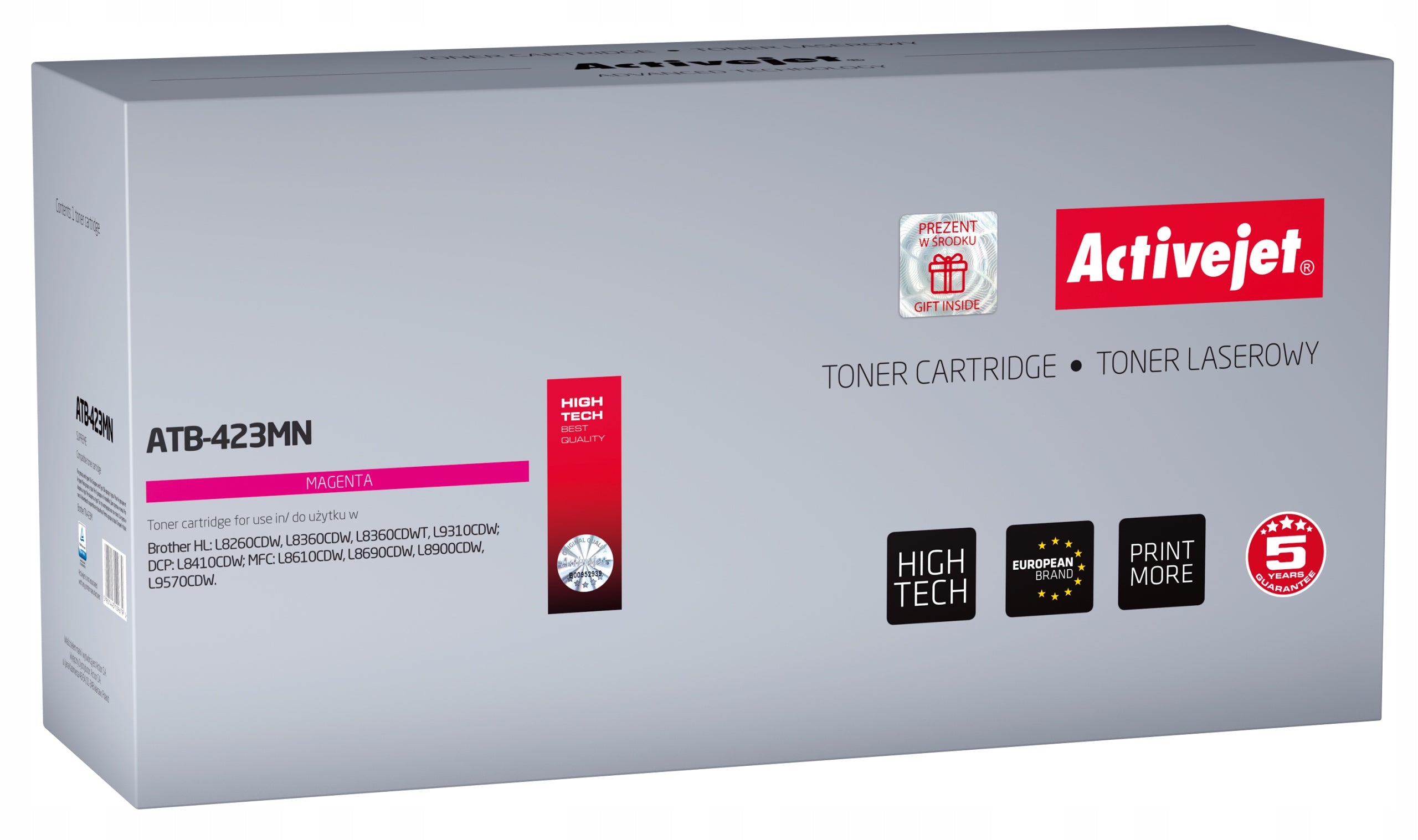 TONER ACTIVEJET BROTHER ATB-423MN TN-423M MAGENTA