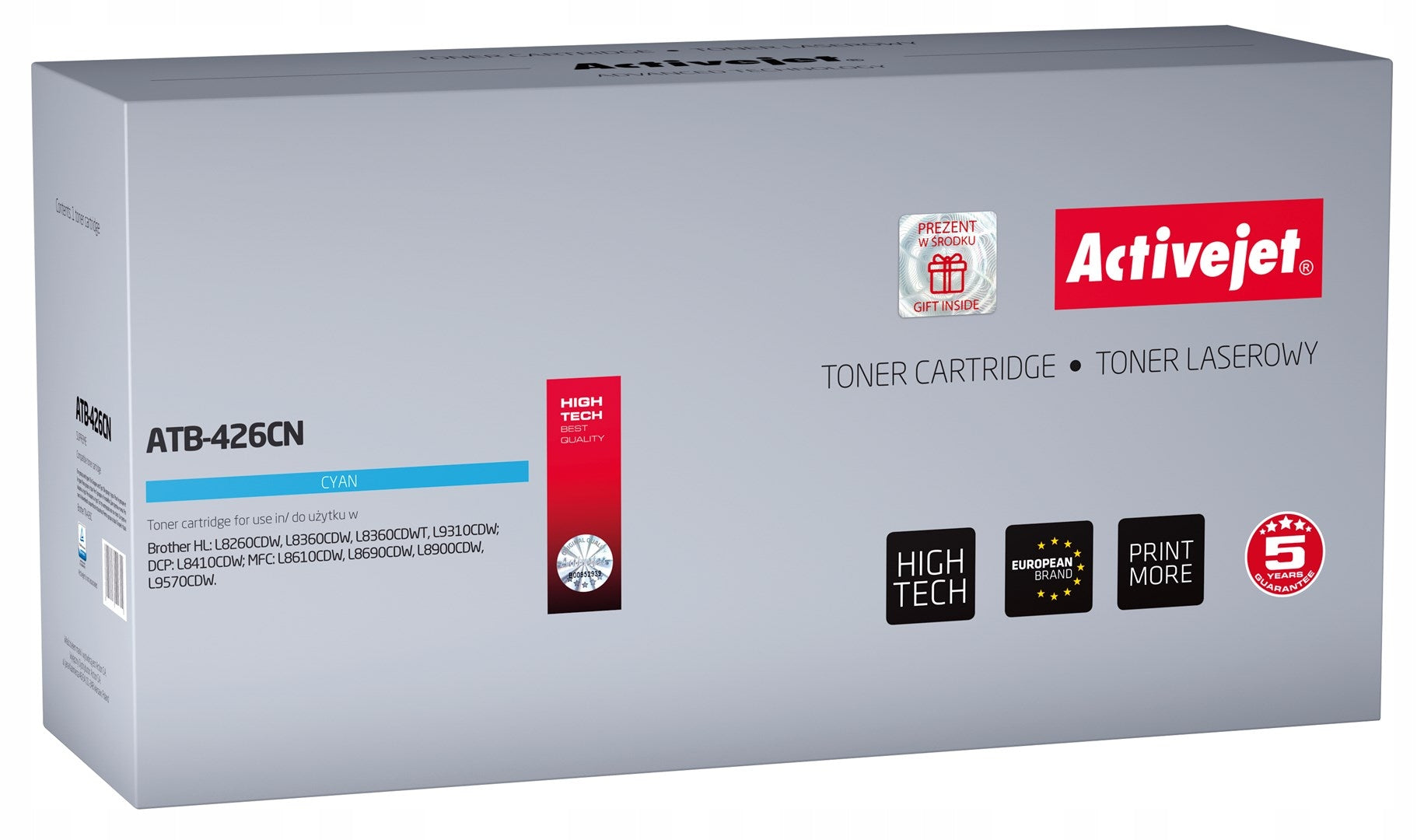 TONER ACTIVEJET BROTHER ATB-426CN TN-426C for HL-L8360CDW MFC-L8900CDW 6500 pages