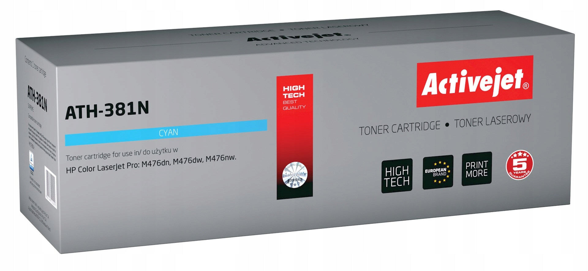 TONER ACTIVEJET HP ATH-381N 312A CF381A M476 CYAN
