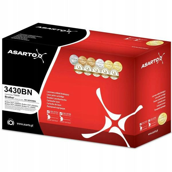 TONER ASARTO BROTHER 3430BN TN3430 3000STR BLACK