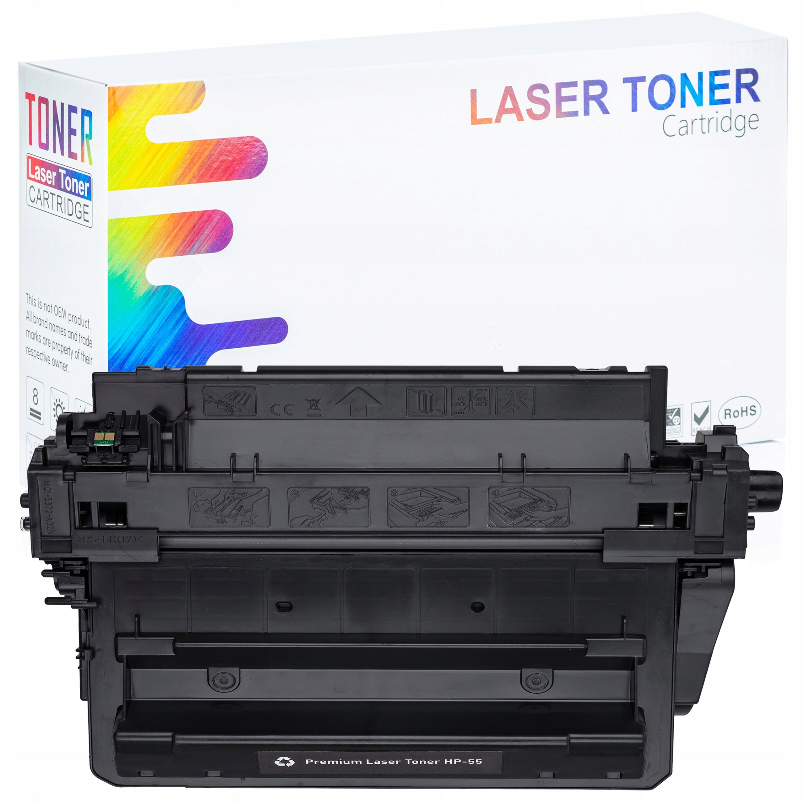 TONER CARTRIDGE FOR HP CE255X 55X P3010 P3015 P3015DN M525 XL