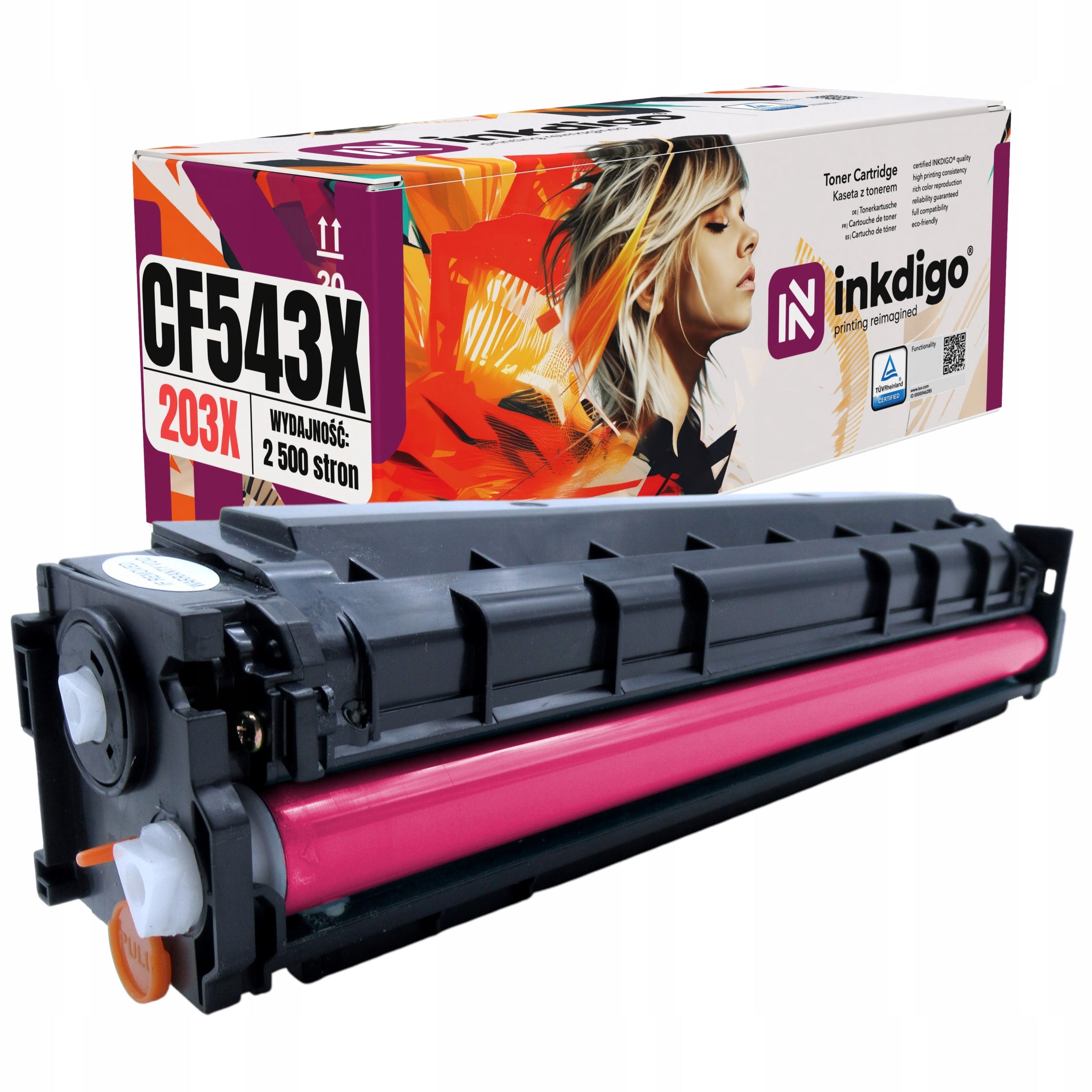 TONER CARTRIDGE FOR HP COLOR LASERJET PRO MFP M281FDW CF543X