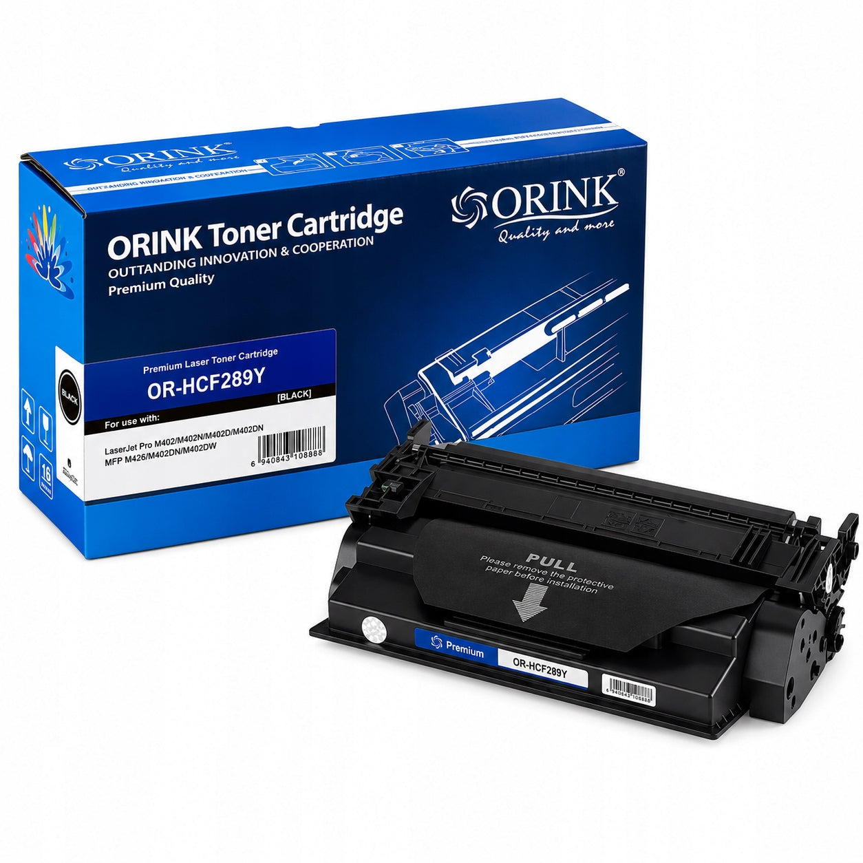 TONER CARTRIDGE FOR HP Orink CF289Y for M507dn M528f Black 20000 pages XL