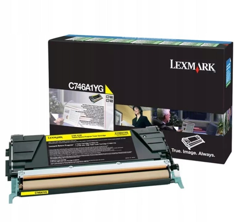 TONER CARTRIDGE FOR LEXMARK YELLOW C746A1YG