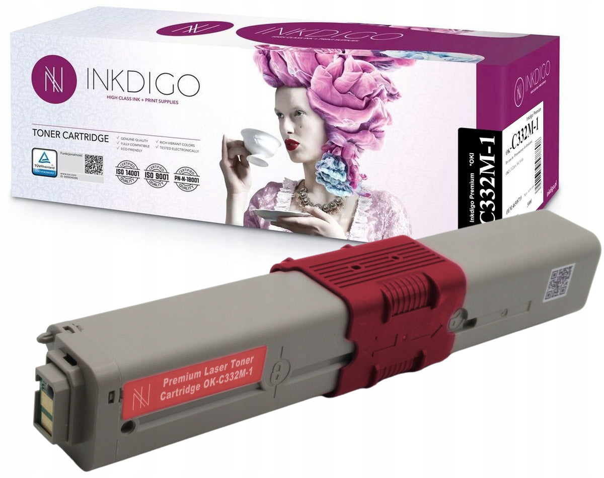 TONER CARTRIDGE FOR OKI C332 MC363 46508710 MAGENTA PRINTER