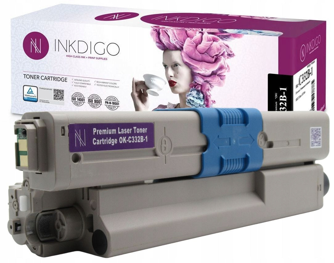 TONER CARTRIDGE FOR PRINTER OKI C332 MC363 46508712 BLACK