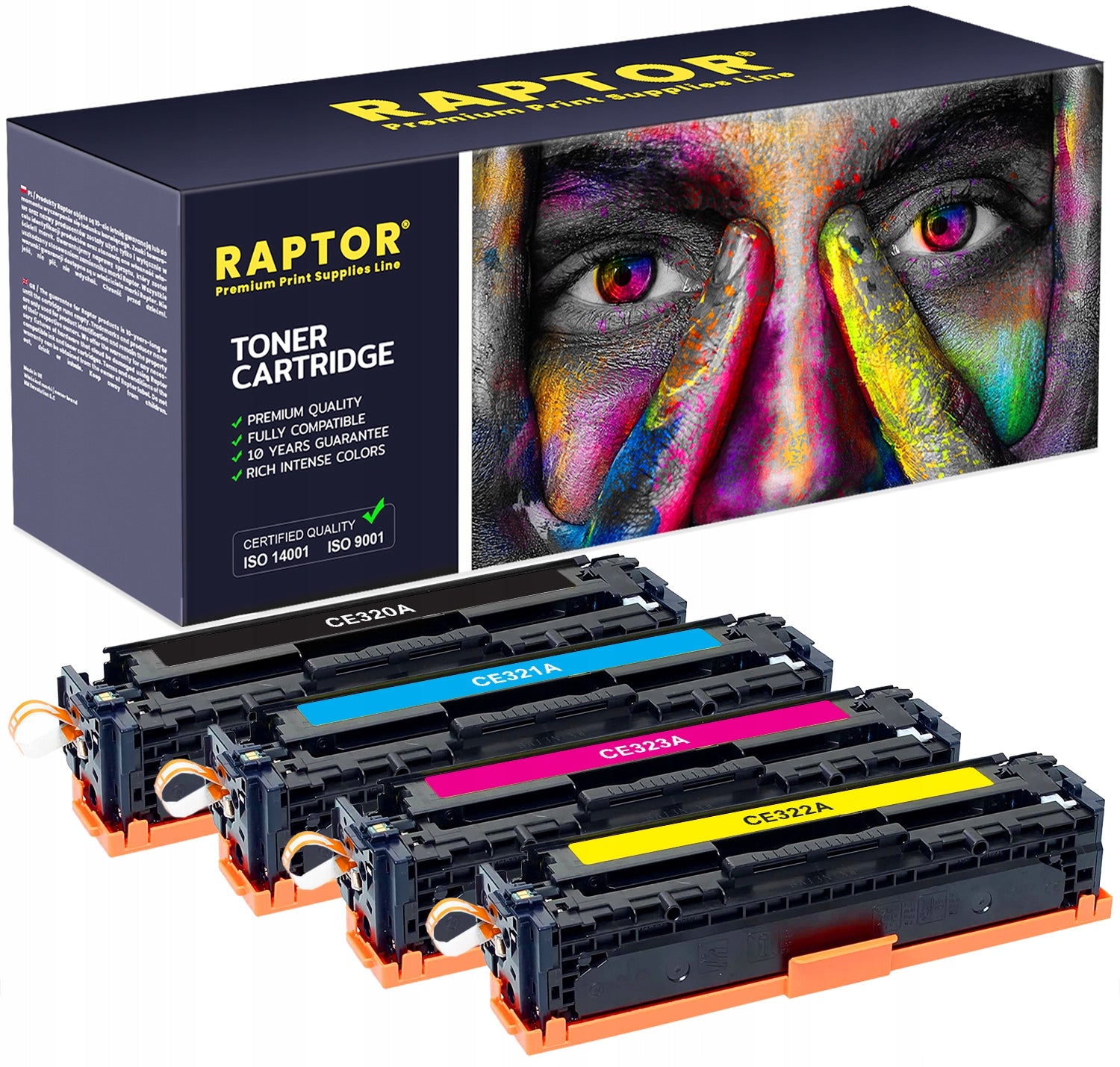 TONER CE320A 128A FOR HP LASERJET PRO CM1415FN CM1415FNW CP1525N CP1525NW