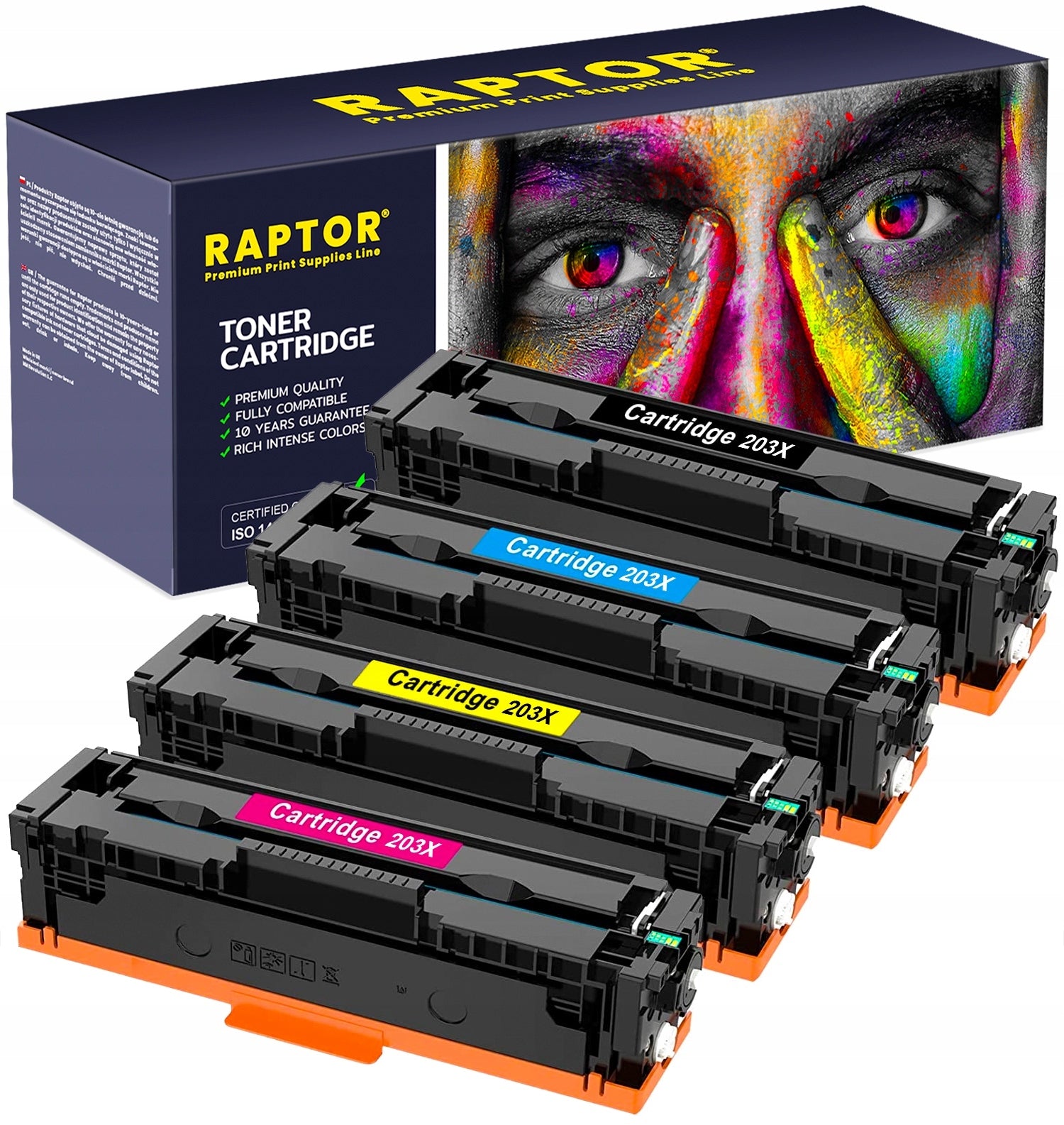 TONER CF540X XL FOR HP COLOR LASERJET PRO MFP M281FDW M254dw M254nw PRINTER