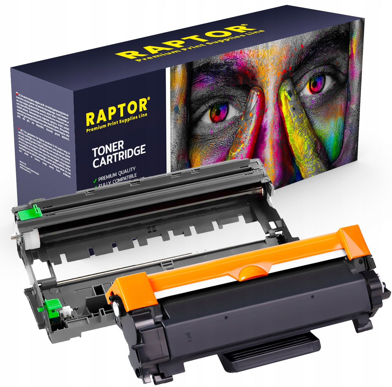 TONER + DRUM FOR PRINTER DCP-L2552DN DCP-L2532DW HL-L2352DW MFC-L2712DW